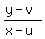 %28y-v%29%2F%28x-u%29
