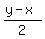 %28y-x%29%2F2