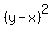 %28y-x%29%5E2