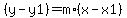 %28y-y1%29+=+m%2A%28x-x1%29