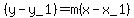 %28y-y_1%29=m%28x-x_1%29