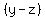 %28y-z%29
