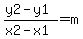 %28y2-y1%29%2F%28x2-x1%29=m