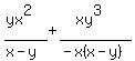 %28yx%5E2%29%2F%28x-y%29%2B%28xy%5E3%29%2F%28-x%28x-y%29%29+