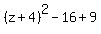 %28z%2B4%29%5E2-16%2B9