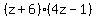 %28z%2B6%29%284z-1%29