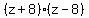 %28z%2B8%29%28z-8%29