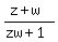 %28z%2Bw%29%2F%28zw%2B1%29
