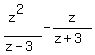 %28z%5E2%29%2F%28z-3%29+-+z%2F%28z%2B3%29