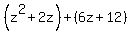%28z%5E2%2B2z%29%2B%286z%2B12%29