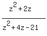 %28z%5E2%2B2z%29%2F%28z%5E2%2B4z-21%29