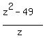 %28z%5E2-49%29%2F%28z%29