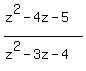 %28z%5E2-4z-5%29%2F%28z%5E2-3z-4%29
