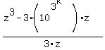 %28z%5E3+-+3%2A%2810%5E%283%5Ek%29%29%2Az%29%2F3z