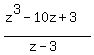 %28z%5E3+-10z%2B3%29%2F%28z-3%29