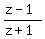 %28z-1%29%2F%28z%2B1%29