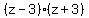 %28z-3%29%28z%2B3%29