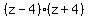 %28z-4%29%28z%2B4%29