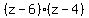 %28z-6%29%28z-4%29