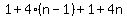 %2B+1%2B4%28n-1%29+%2B+1%2B4n