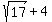 %2B+sqrt%2817%29%2B4