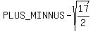 %2B-sqrt%2817%2F2%29