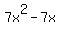 %2B7x%5E2+-+7x
