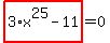 %2Bhighlight_red%28+3%2Ax%5E25-11+%29=0