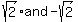 %2Bsqrt%282%29and+-sqrt%282%29