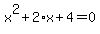 %2Bx%5E2%2B2%2Ax%2B4=0
