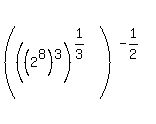 +%28%28%282%5E8%29%5E3%29%5E%281%2F3%29%29%5E%28-1%2F2%29