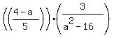 +%28%28%284-a%29%2F5%29+%29+%2A+%283+%2F+%28a%5E2-16%29%29+