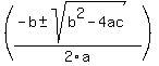 +%28%28-b%2B-+sqrt%28b%5E2-4ac%29%29%2F2a%29