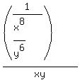 +%28%281%2F%28x%5E8%2Fy%5E6%29%29%29%2Fxy