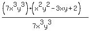 +%28%287x%5E3y%5E3%29%28x%5E2y%5E2+-+3xy+%2B+2%29%29%2F%287x%5E3y%5E3%29+