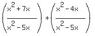 +%28%28x%5E2%2B7x%29%2F%28x%5E2-5x%29%29%2B%28%28x%5E2-4x%29%2F%28x%5E2-5x%29%29+