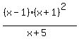 +%28%28x-1%29%28x%2B1%29%5E2%29%2F%28x%2B5%29+
