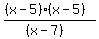 +%28%28x-5%29%28x-5%29%29%2F%28%28x-7%29%29+