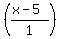 +%28%28x-5%29%2F1%29