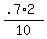 +%28+.7%2A2+%29+%2F+10+