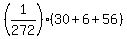 +%28+1%2F272+%29%2A%28+30+%2B+6+%2B+56+%29+