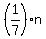 +%28+1%2F7+%29%2An+