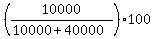 +%28+10000+%2F+%28+10000+%2B+40000+%29+%29%2A100+