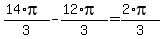 +%28+14%2Api+%29%2F3+-+%28+12%2Api+%29%2F3+=+%28+2%2Api+%29%2F3+