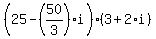 +%28+25+-+%2850%2F3%29%2Ai+%29%2A%28+3+%2B+2%2Ai+%29+