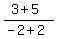 \"+%28+3+%2B+5+%29+%2F+%28+-2+%2B+2+%29+\"