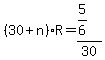 \"+%28+30+%2B+n+%29%2AR+=+%28+5%2F6+%29+%2F+30+\"