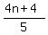 +%28+4n+%2B+4+%29+%2F+5+