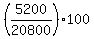 +%28+5200+%2F+20800+%29%2A100+