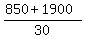 +%28+850+%2B+1900+%29+%2F+30+
